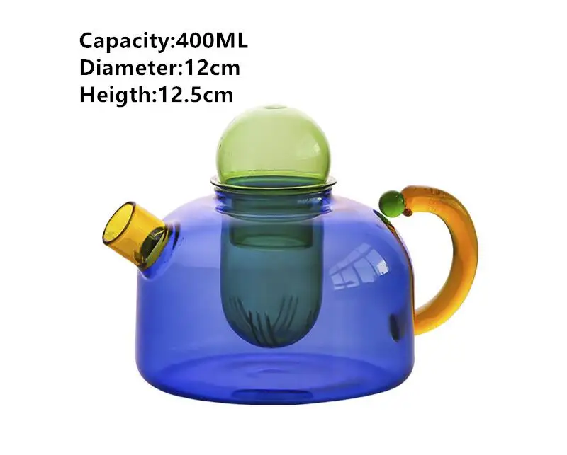 

Стеклянный чайник в форме сердца