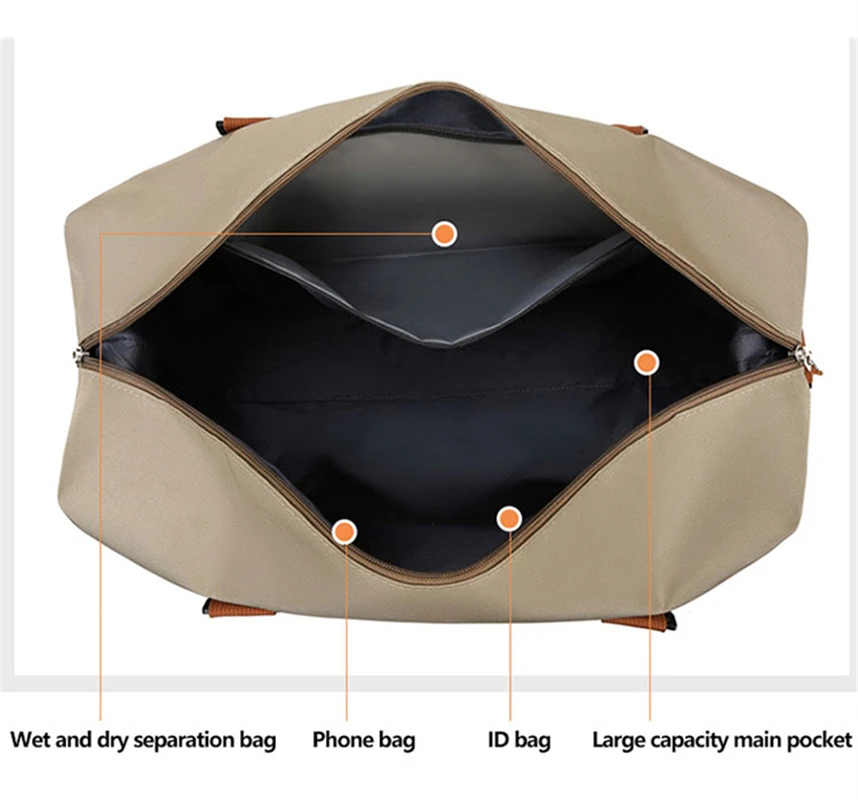 Men Women Travel Bag Large Capacity Bags For Sports Gym Overnight Luggage Weekend Voyage Fashion Shoulder Duffle Travel Totes