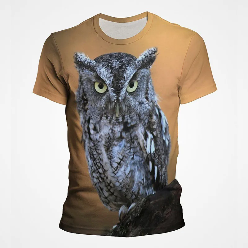 2022 летние футболки с объемной совой Повседневная Уличная одежда для мальчиков и