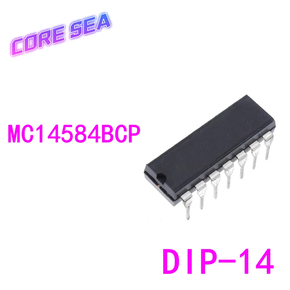 

10PCS MC14584BCP MC14584DIP-14 inverted Schmitt trigger IC chips