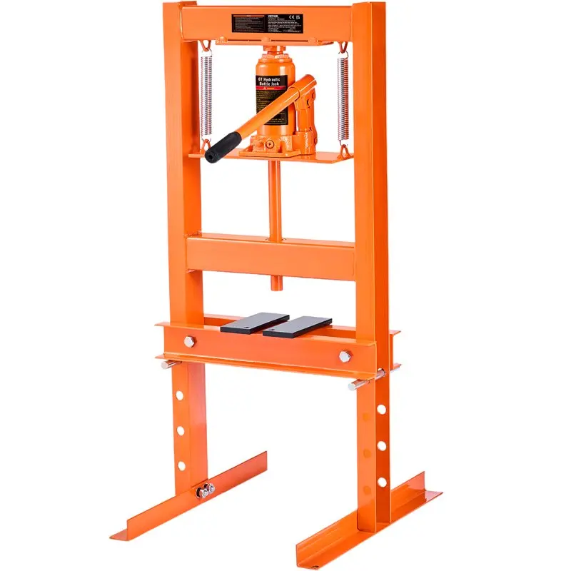 

Shop Press 6 Ton H-Frame Benchtop Garage Floor Press with Heavy Steel Plates Adjustable Workbench car accessories Free Shipping