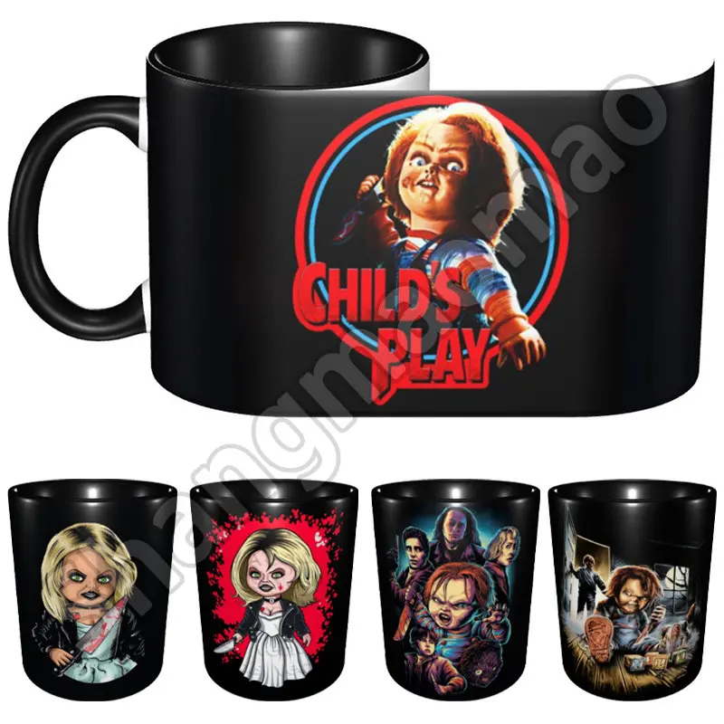 

Mug Ceramic Bride of Chucky Boy Logo Mug Microwave Safe Ceramic Milk Mug Juice Handgrip Office Water Cup Kitchen Drinking Tools