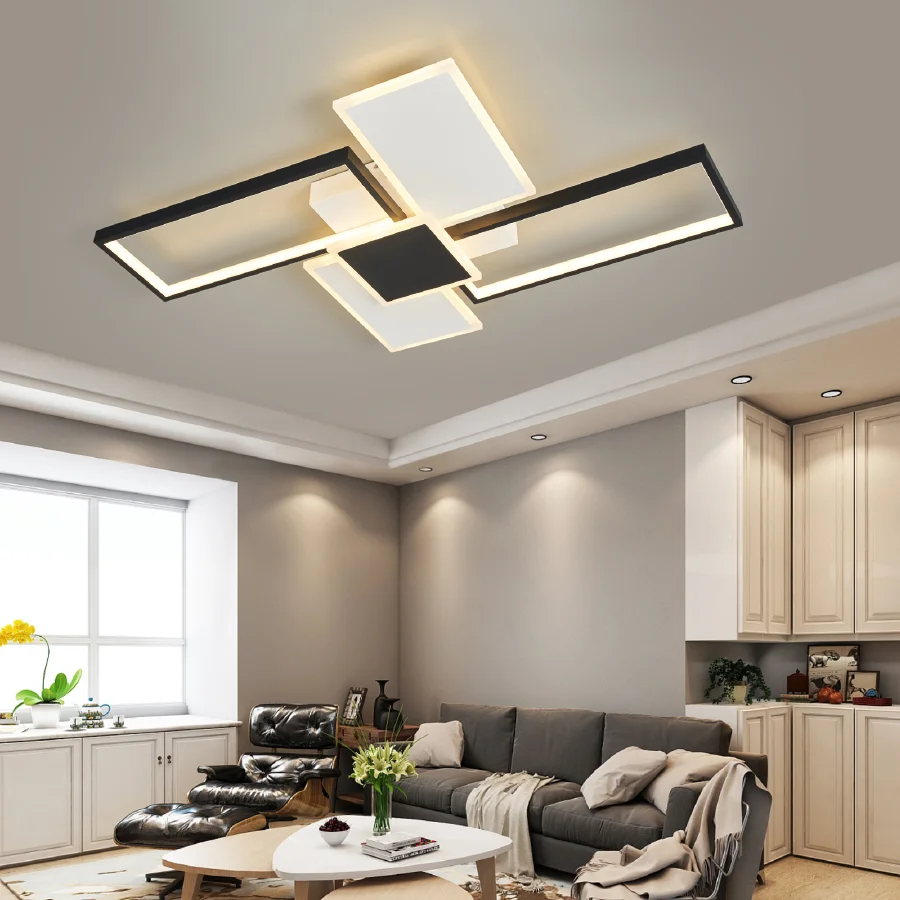 

Modern Led Chandelier Lights For Living Room Bedroom Smart Home Alexa AC85-265V Stylish Ceiling Chandeliers Fixtures Free Mail
