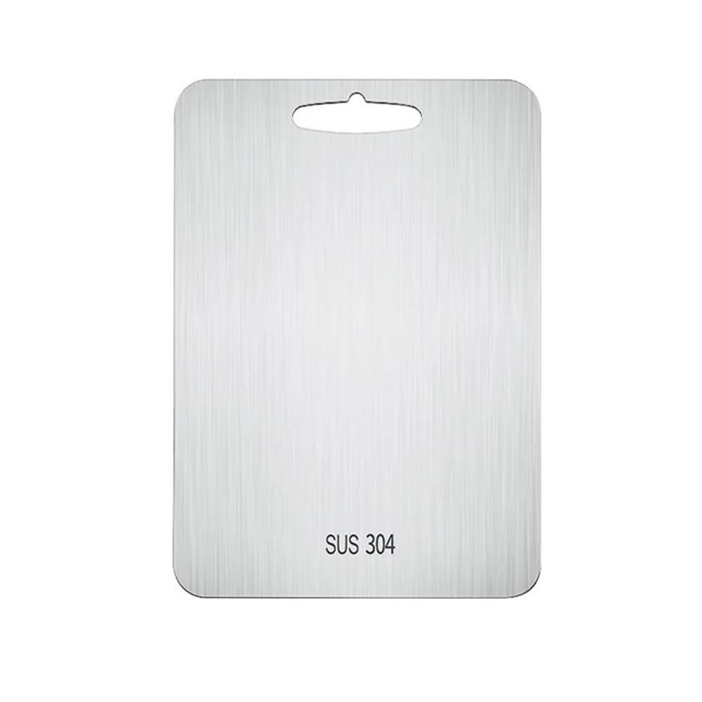 

1 Pcs 304 Multi-Function Stainless Steel Heavy Duty Cutting Board Rectangular Chopping Board For Home Kitchen Kneading Dough