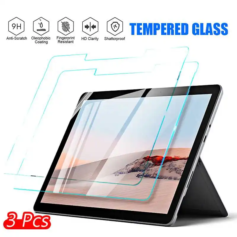 

3Pcs HD Tempered Film Glass For Microsoft Surface Go Pro 4 5 6 7 Plus Screen Protector