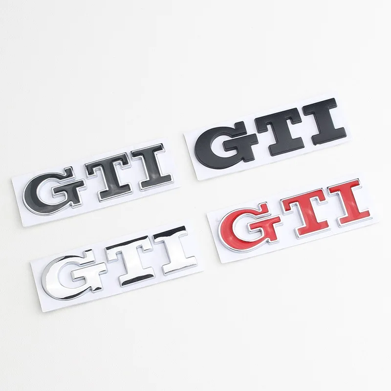 

3D Metal Car GTI Logo Car Rear Trunk Stickers Emblem Badge Decals For GTI VW Volkswagen Polo Golf R400 TCR MK2 MK4 MK5 MK6 MK7