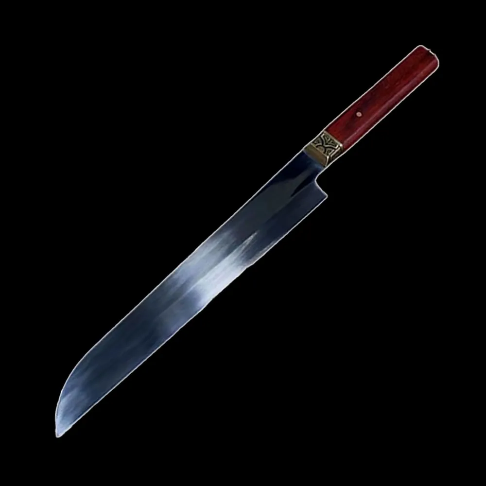 

XSG 12,5 дюймов японский нож сантоку в стиле ретро Мясницкий Профессиональный кухонный нож деревянная ручка из высокоуглеродистой стали китайский мессенджер