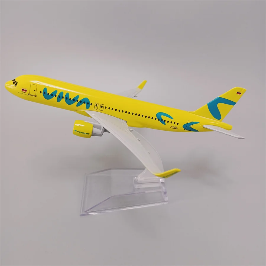 Новая модель самолета 16 см из металлического сплава для Колумбии VIVA Air аэробус 320