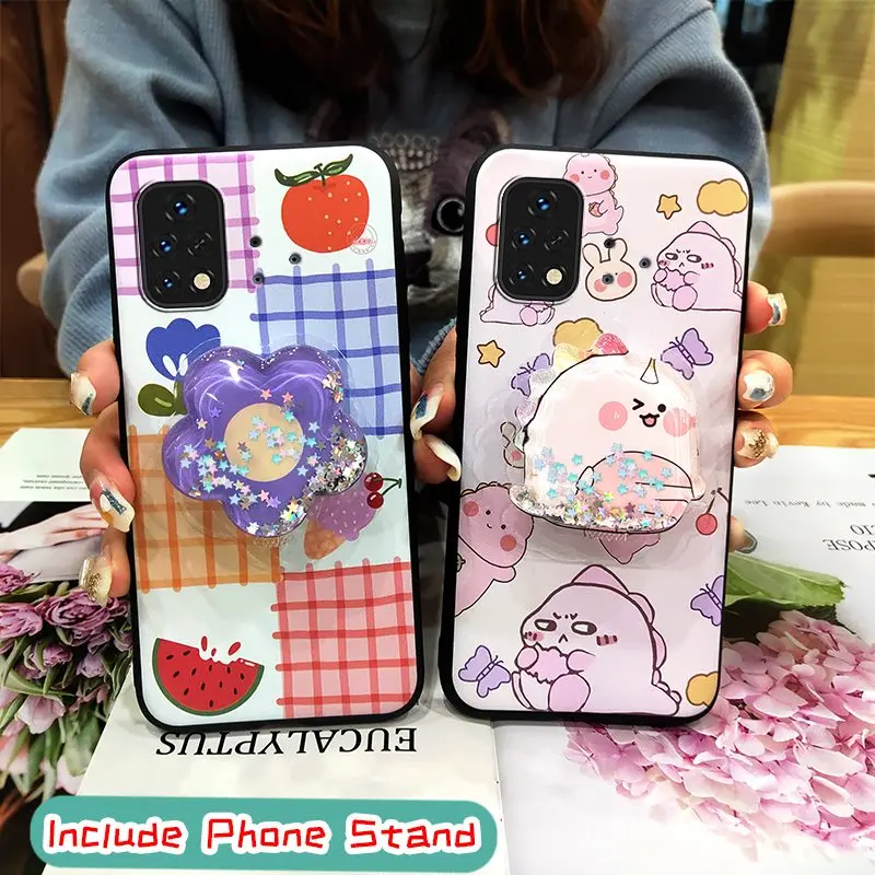 cute drift sand phone case for umidigi bison x10sx10s nfc for girls cover dirt resistant glisten free global shipping