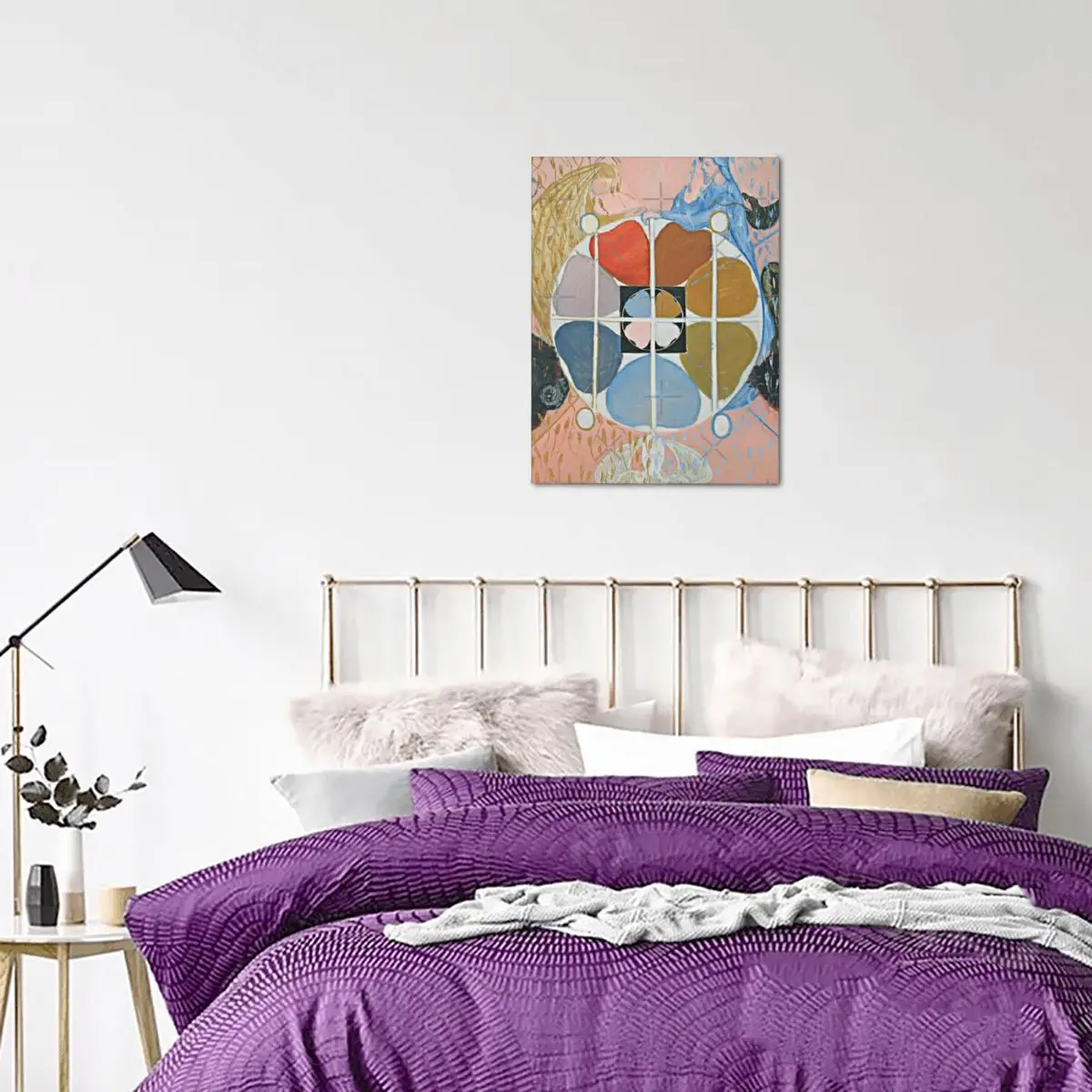 Безрамная картина Hilma Af Klint Evolution No 12 Grupp VI 1908