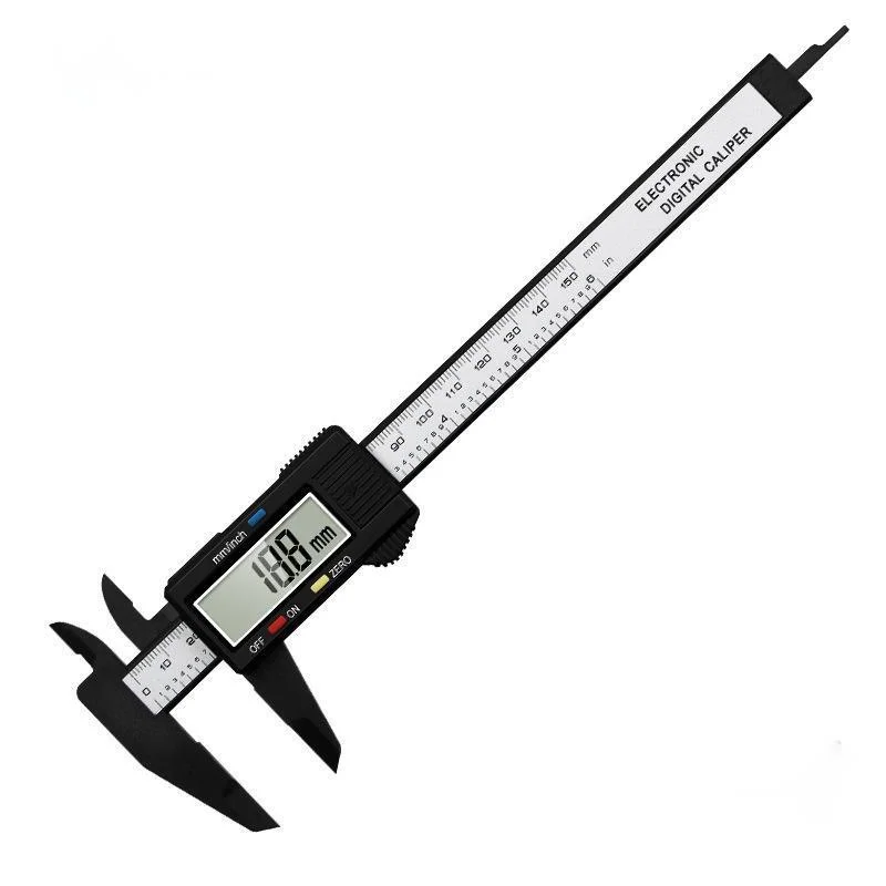 

10pcs Electronic Digital Caliper 0-150mm Plastic Digital Caliper Measuring Tool to Measure Inner Diameter and Outer Diameter