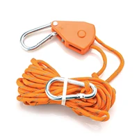 2022 brand new rope buckle lanyard lifting pulley pulley rope ratchet hanger stop buckles with carabiner buckle