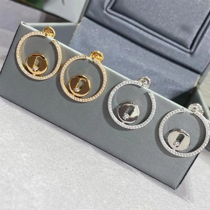 

Classic S925 Sterling Silver Women's Earclip Earnail Earrings 2-in-1 Luxury High end Holiday Gift