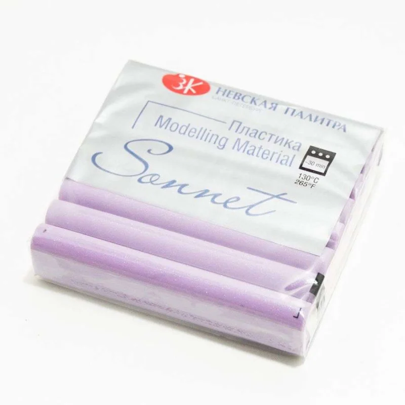 Полимерная глина (пластика) Сонет 56 гр сиреневый бриллиант |