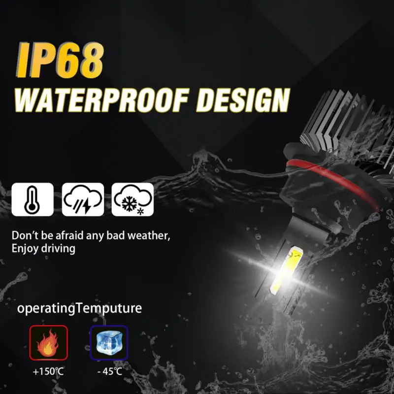 

Car Headlight Dc 9-36v Durable Universal Practical Waterproof Car Supplies Auto Headlamp Ip68 Portable Car Accessories Fog Lamp