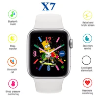 x7 smartwatch watch for men heart rate fitness tracker bluetooth call smart watch diy face ip67 waterproof pk w26 t500 x8max