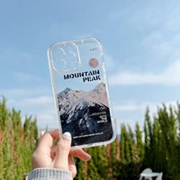 the north mountains mount fuji not face phone case for iphone 11 12 13 pro max mini x xs xr soft shockproof transparent cover