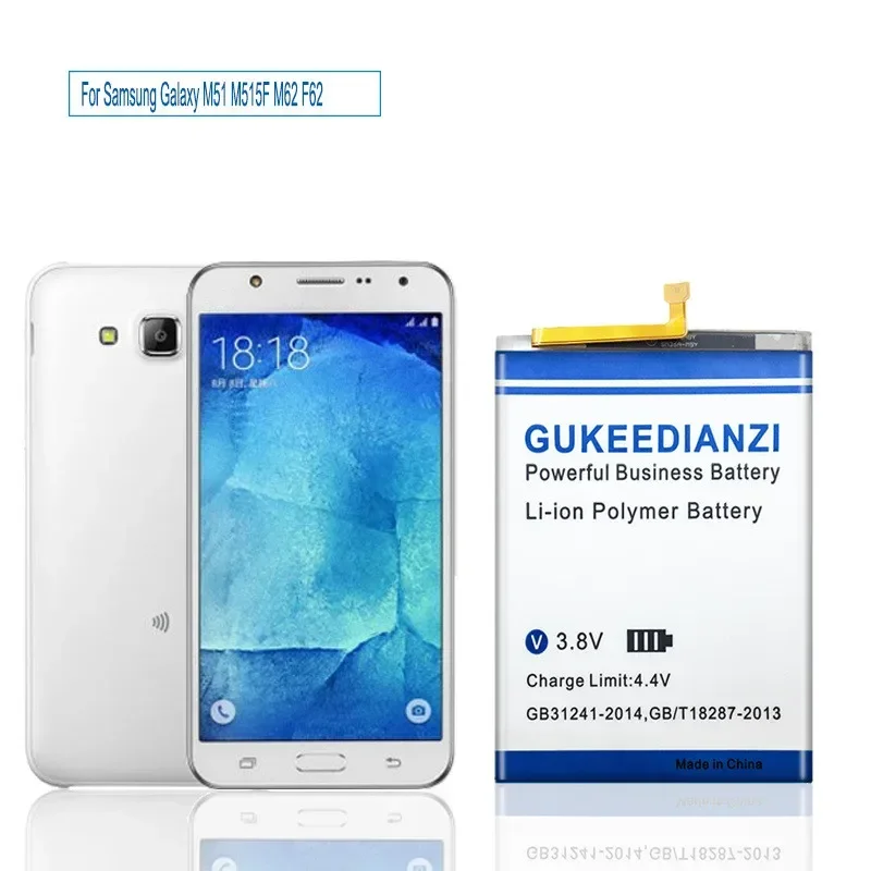 GUKEEDIANZI Аккумулятор 7650 мАч EB-BM415ABY для Samsung Galaxy M51 M515F M62 F62 Аккумуляторы мобильных