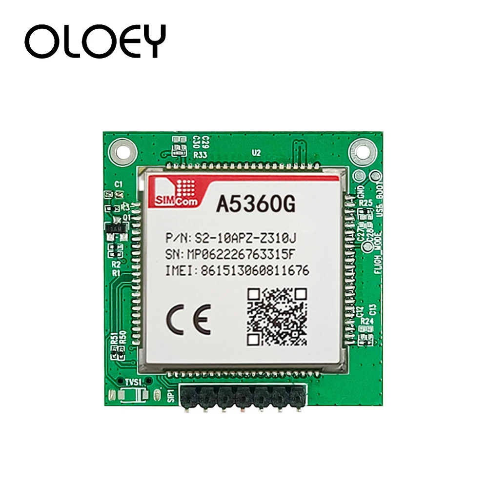 

SIMCOM A5360G Breakout Board Quad-Band HSPA+/GSM/GPRS/EDGE A5360G Module Core Board Test Kit B1/B2/B5/B8 850/900/1800/1900MHz