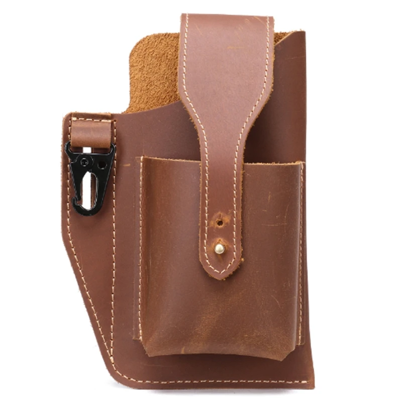 

Мужская кожаная поясная сумка для телефона, поясная сумка, кобура, Портативная сумка, Ретро кошелек для чехла, повседневные сумки