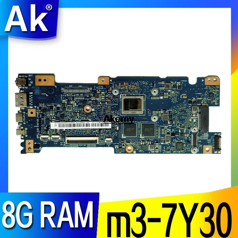 

Akemy UX330CAK Laptop motherboard W/M3-7Y30 8G RAM For Asus UX330CAK UX330CA UX330C Mainboard