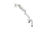 fully adjustable single arm monitor mount 17 30 gas spring white