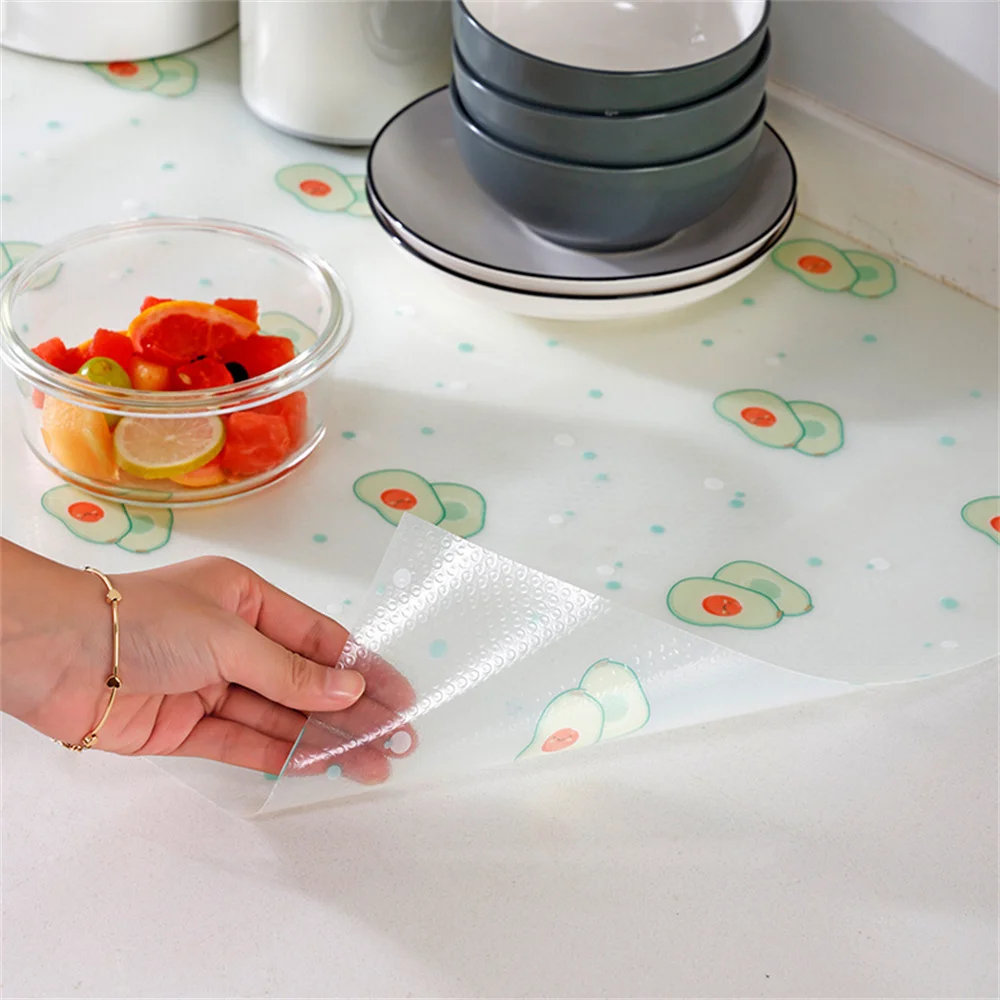 

Moisture-proof Oil-proof Cupboard Placemat Dustproof Table Cover Mat Non-slip Environmentally Friendly Kitchen Table Mat Pvc