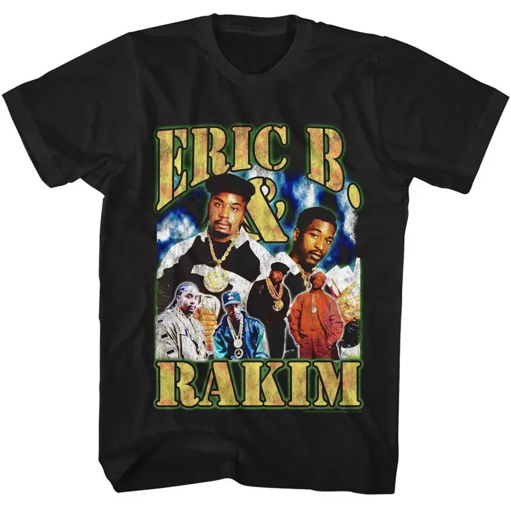 Футболка Эрик б и группы Rakim черная футболка для взрослых