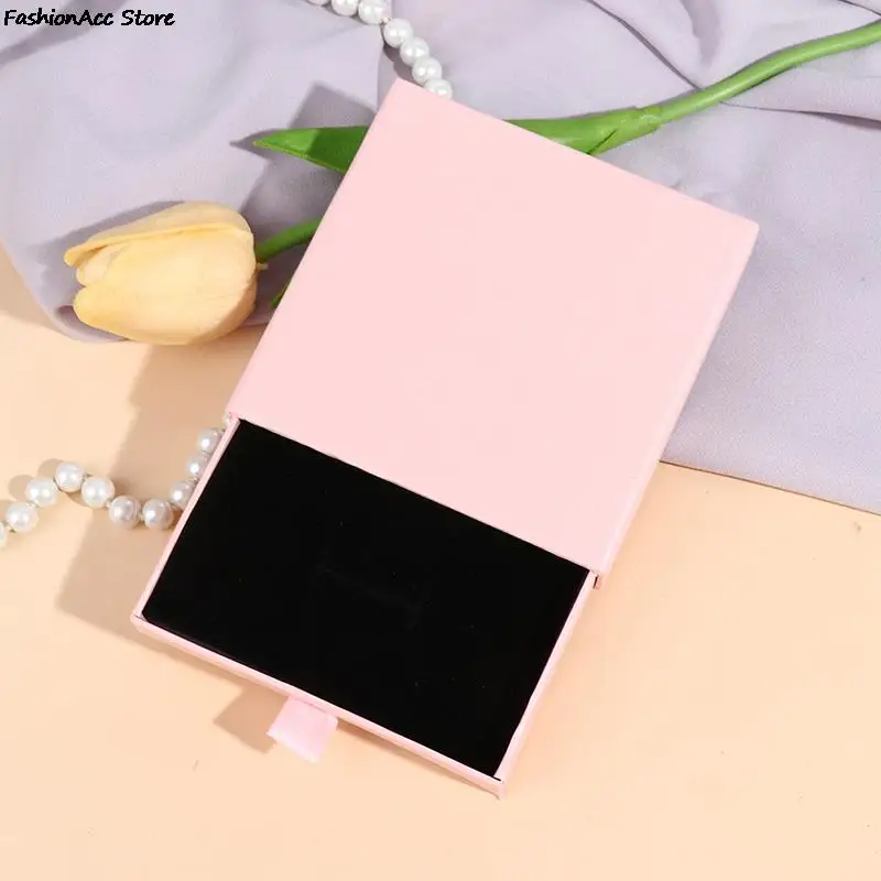 1 шт. тонкий ящик из крафт-бумаги коробка для упаковки ювелирных изделий