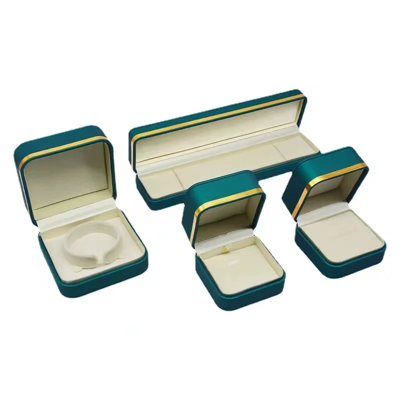 Factory Wholesale Spot Jewelry Boxes PU leather Rounded Phnom Penh Ring Pendant Bracelet Box Gift Jewelry Box