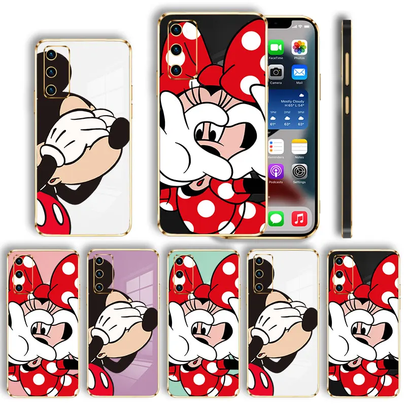 

Fun Mickey Minnie Easy Art Case Plating For Samsung M53 10 Lite S22 Ultra 5G S21 Plus M62 M51 S10e S20 FE S10 Note 20