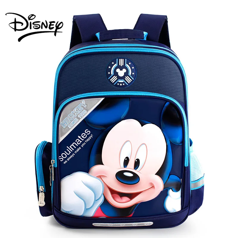 Disney's New Cartoon Mickey Bag Cute Minnie Protection Back Children's Lightweight Large-capacity 1-6 Grade Student Backpack