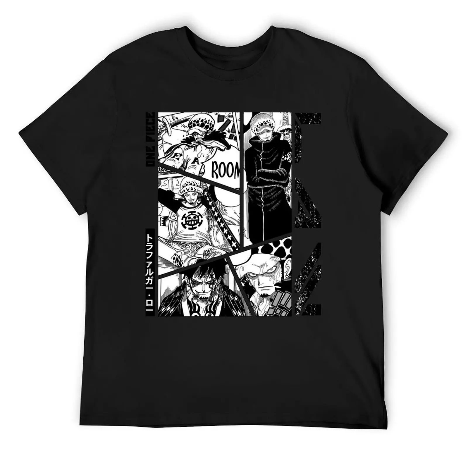 Более Then Awesome Trafalgar Law Manga Panel Черно-белая версия с графикой для фанатов Футболка |