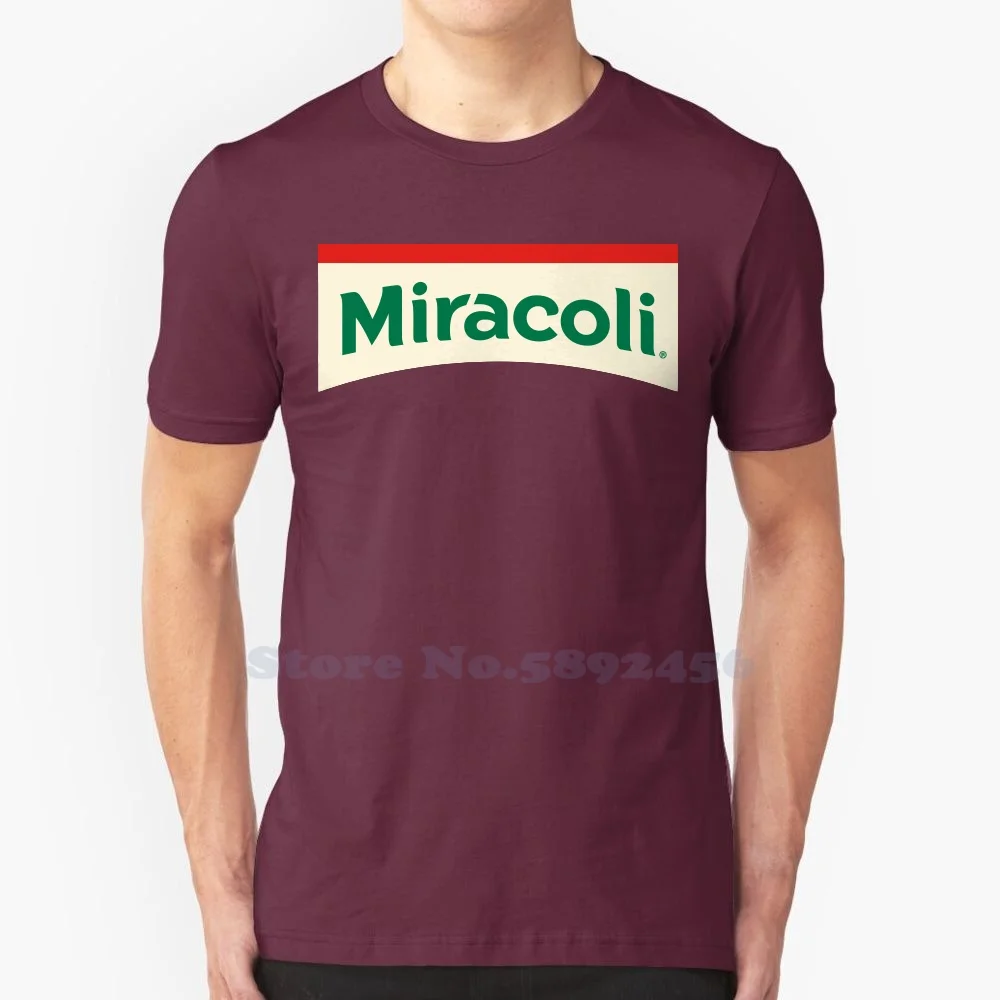 

Miracoli Logo Casual T Shirt Top Quality Graphic 100% Cotton Tees