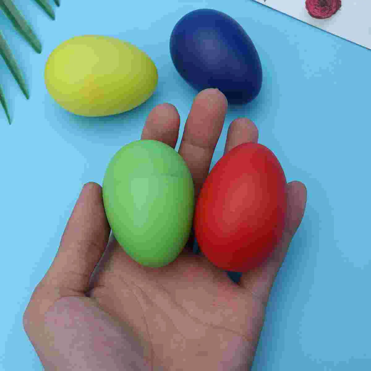 

12pcs Musical Egg Maracas Colorful Early Education Percussion Cartoon Eggs Maracas Percussion Shakers for Playing Kids Children