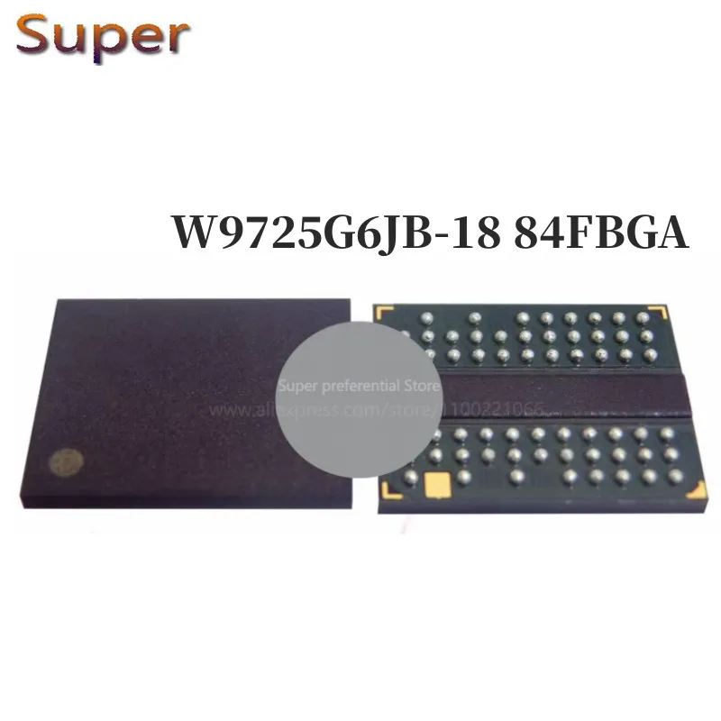 1 шт W9725G6JB-18 84FBGA DDR2 1066 Мбит/с 256 Мб 1 шт W9725G6JB-18 84FBGA DDR2 1066 Мбит/с 256 Мб