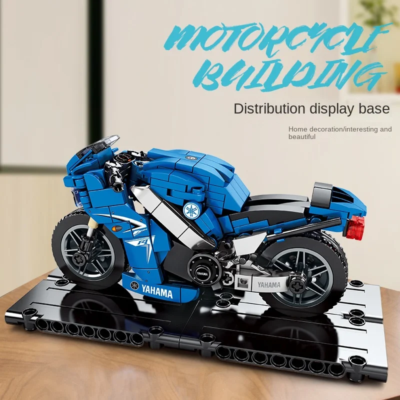 Create Your Own Motorcycle Model - Kids Building Blocks Set Compatible with Lego - Educational Toy for Boys and Girls