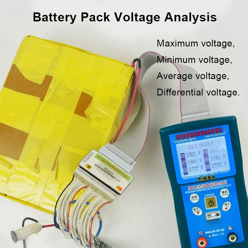 T624 Тестер литиевой батареи Обнаружение обслуживания Разница в давлении