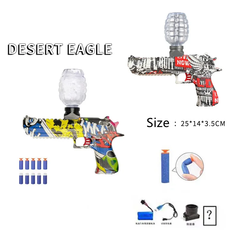 

Fake Gun Toy Automatic Electric Water Ball Blaster Gel Shooter Outdoor Activities Shooting Pistol CS Game Toy Gift for Boys