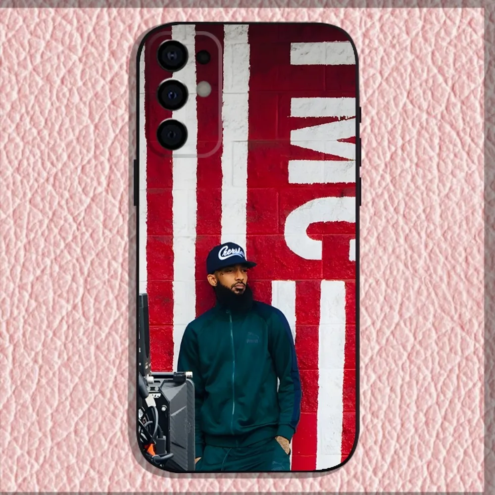 Чехол для телефона N-NipseyS Rapper H-HussleS Samsung S24 S21 S22 S23 S30 Ultra S20 Plus Fe Lite Note 10 9 5G черный