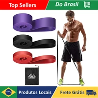 3 bands rubber resistance kit for yoga academy pilates crossfit power expanding hang