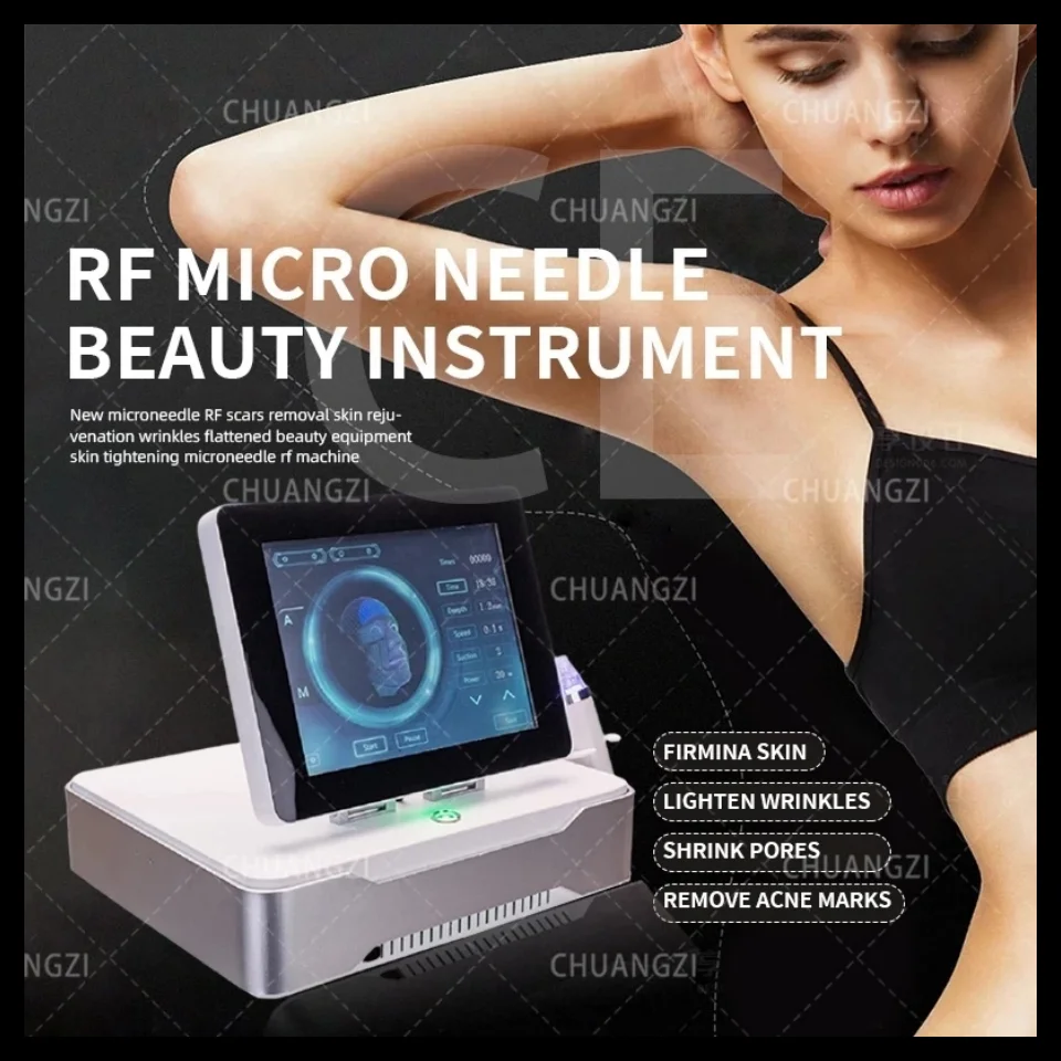 

2023 Portable Gold Microneedling RF Fractional Microneedle Machine Acne Treatment Face Lift Skin Rejuvenation Beauty Euipment