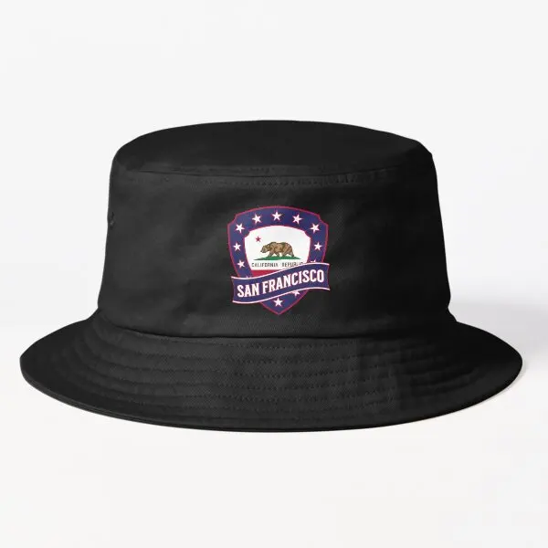 

San Francisco Ca Bucket Hat Bucket Hat Fashion Sun Fish Fishermen Spring Boys Casual Black Hip Hop Caps Solid Color Cheapu