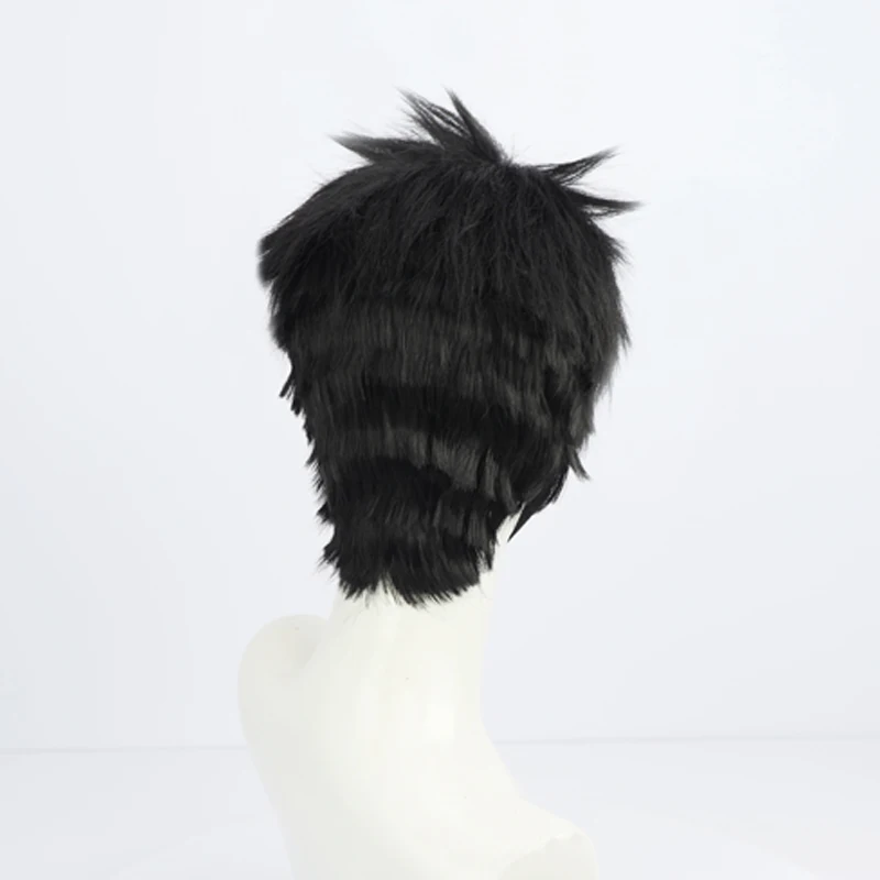 Эва Ikari Gendou косплей костюм головной убор реквизит парик черные короткие волосы