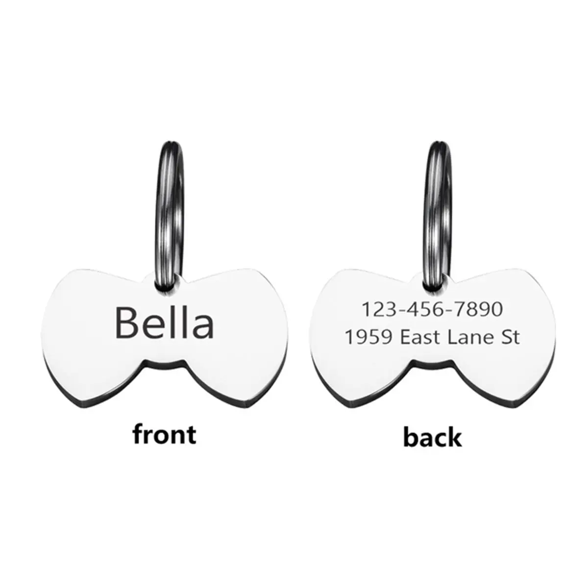 

Customized Pet ID Tags Cat Collar Accessories Kitty Name ID Tags Free Engraved Anti-lost Nameplate