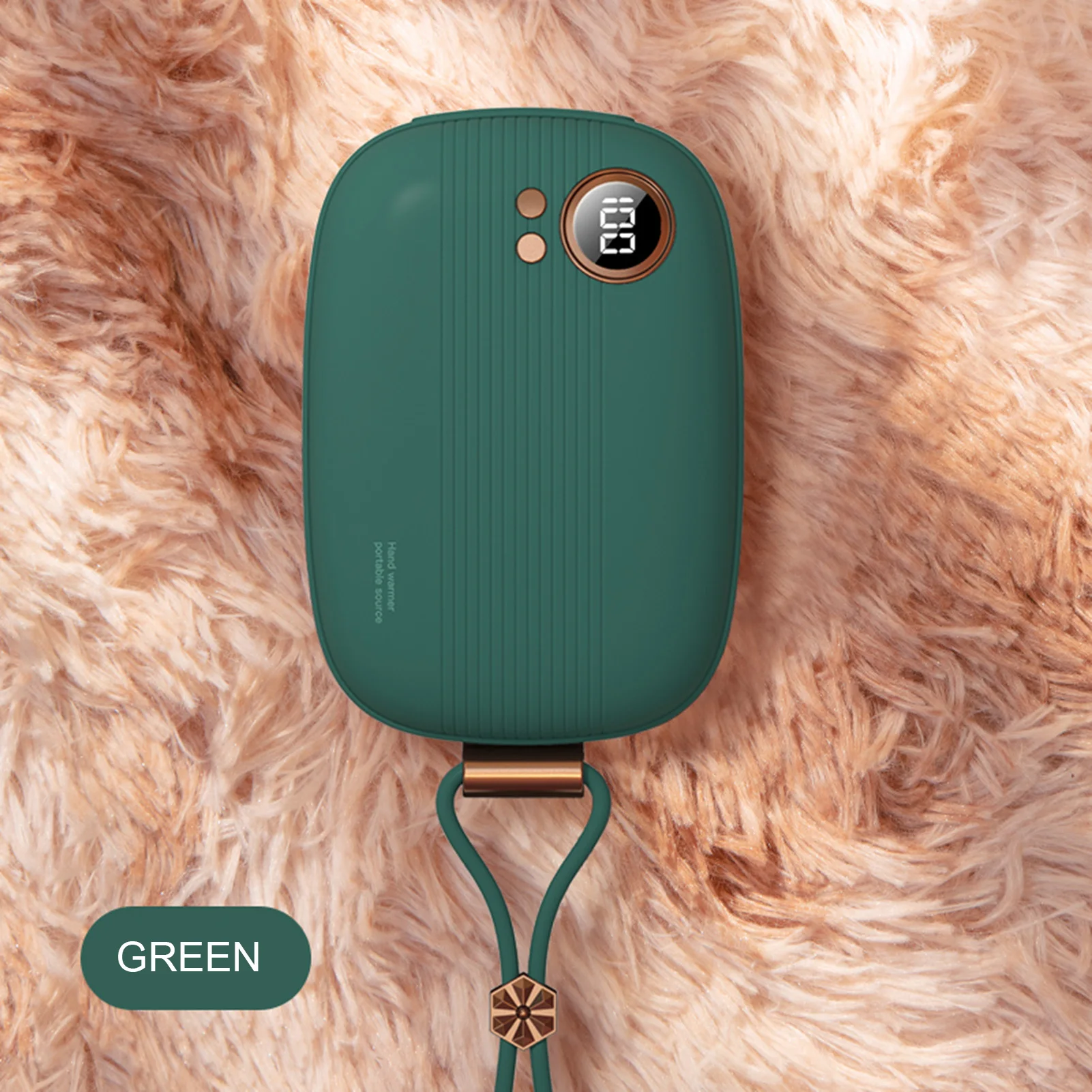 

Mini Hand Warmer 10000mAh Winter Hand Warmer Pocket Travel Fast Heating USB Rechargeable Household Outdoor Handy Warm