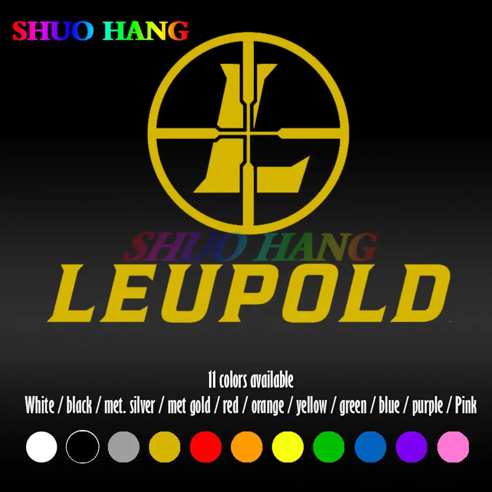 

Оптический автомобиль Leupold, охотничий ноутбук, окно, бампер, автомобильная наклейка, виниловая Гоночная машина, мотоцикл, декоративная наклейка из ПВХ