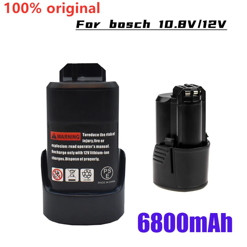 

Latest 10.8V/12V 6800mAh Li-ion Rechargeable Power Tool Battery for Cordless Electric Screwdriver BAT411 BAT412 BAT412A