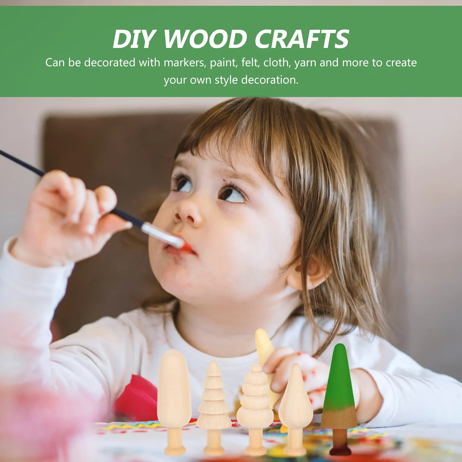 10 шт. гриб маленькая деревянная игрушка для малышей мини 75x25 см древо лотоса