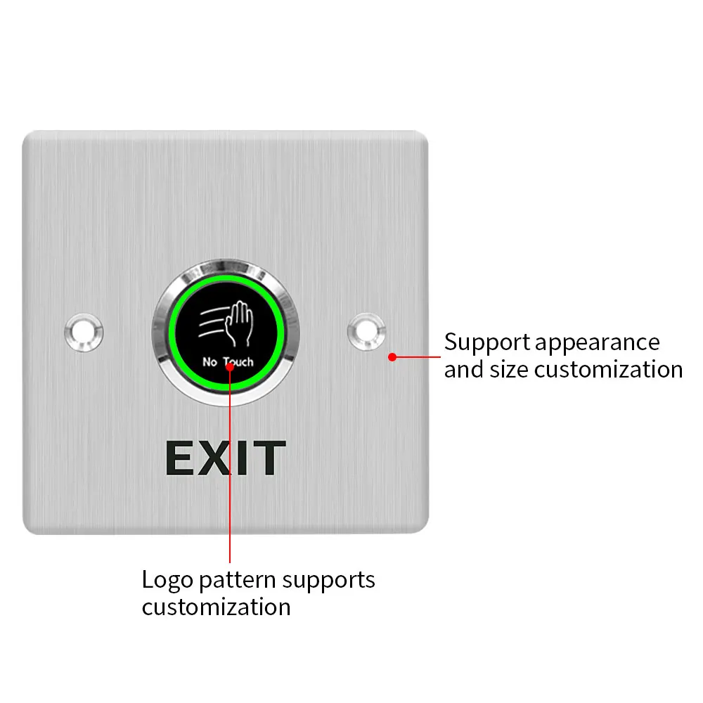 Кнопка открывания двери панельные ворота из нержавеющей стали